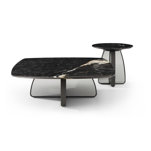 MAI-MAI Side Table | Dia 500 Galaxy Marble Top
