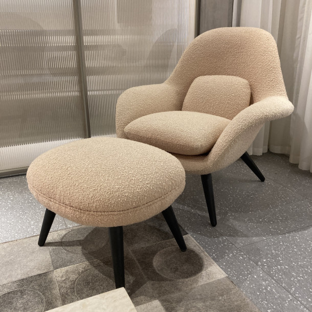 JUN-JUN Lounge Chair w/ Ottoman | Warehouse