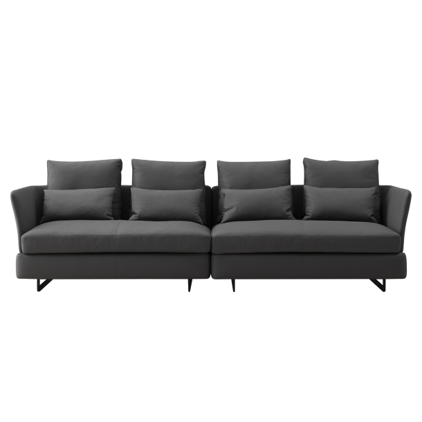 COZ-COZ Four Seater Sofa | Leather