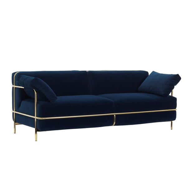 YAP-YAP Two Seater Sofa w/ Fabric Arms| Fabric