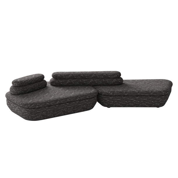 YAU-YAU Four Seater Corner Sofa | Fabric | W: 3250 mm